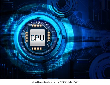 binary circuit board future technology, blue cyber security concept background, abstract hi speed digital internet.motion move blur. CPU computer vector
