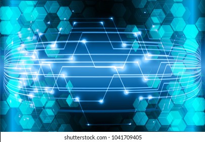 binary circuit board future technology, blue cyber security concept background, abstract hi speed digital internet.motion move blur. pixel vector
