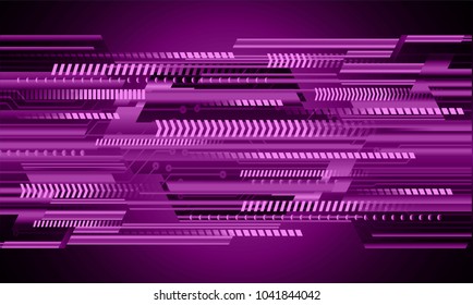binary circuit board future technology, purple cyber security concept background, abstract hi speed digital internet.motion move blur. pixel vector