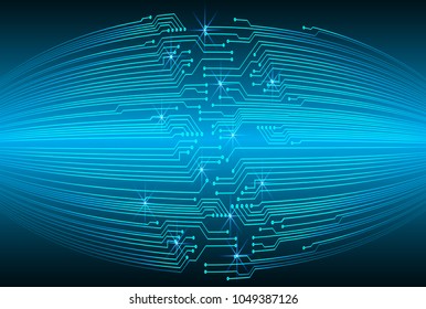 binary circuit board future technology, blue cyber security concept background, abstract hi speed digital internet.motion move blur. pixel vector