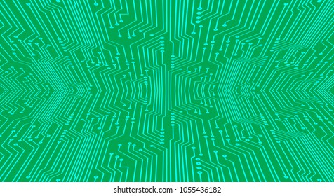 binary circuit board future technology, green cyber security concept background, abstract hi speed digital internet.motion move blur. pixel vector