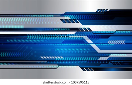 binary circuit board future technology, blue cyber security concept background, abstract hi speed digital internet.motion move blur. pixel vector
