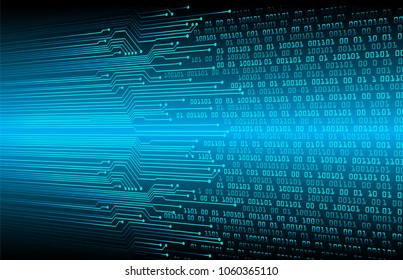 binary circuit board future technology, blue cyber security concept background, abstract hi speed digital internet.motion move blur. pixel vector