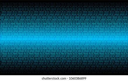 binary circuit board future technology, blue cyber security concept background, abstract hi speed digital internet.motion move blur. pixel vector