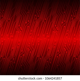 binary circuit board future technology, red cyber security concept background, abstract hi speed digital internet.motion move blur. pixel vector