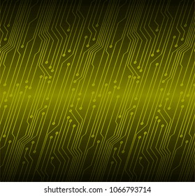 binary circuit board future technology, yellow cyber security concept background, abstract hi speed digital internet.motion move blur. pixel vector