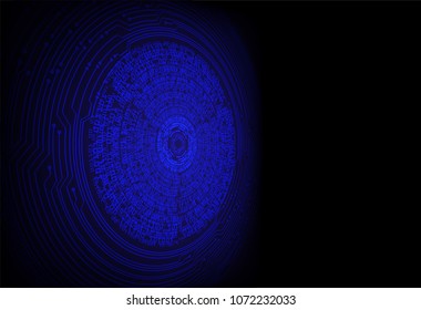 binary circuit board future technology, blue cyber security concept background, abstract hi speed digital internet.motion move blur. eye pixel vector