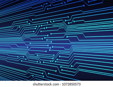 binary circuit board future technology, blue cyber security concept background, abstract hi speed digital internet.motion move blur. pixel vector