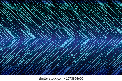 binary circuit board future technology, blue cyber security concept background, abstract hi speed digital internet.motion move blur. arrow pixel vector
