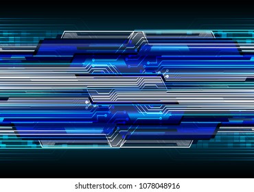 binary circuit board future technology, blue cyber security concept background, abstract hi speed digital internet.motion move blur. pixel vector