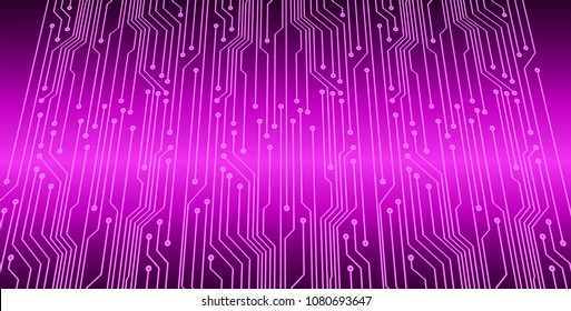 binary circuit board future technology, purple cyber security concept background, abstract hi speed digital internet.motion move blur. pixel vector