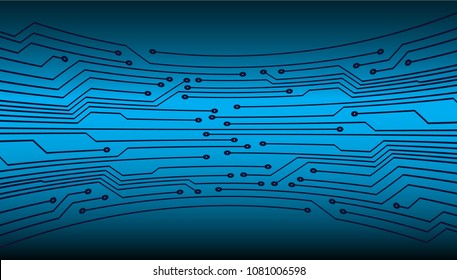 binary circuit board future technology, blue cyber security concept background, abstract hi speed digital internet.motion move blur. pixel vector