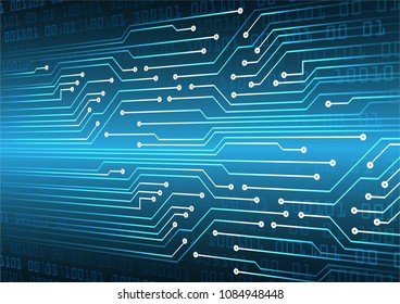 binary circuit board future technology, blue cyber security concept background, abstract hi speed digital internet.motion move blur. pixel vector