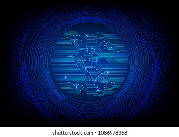 binary circuit board future technology, blue eye cyber security concept background, abstract hi speed digital internet.motion move blur. pixel vector