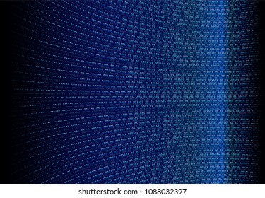 binary circuit board future technology, blue cyber security concept background, abstract hi speed digital internet.motion move blur. pixel vector