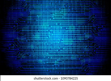 binary circuit board future technology, blue cyber security concept background, abstract hi speed digital internet.motion move blur. pixel vector