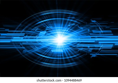 binary circuit board future technology, blue cyber security concept background, abstract hi speed digital internet.motion move blur. pixel vector
