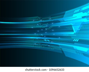 binary circuit board future technology, blue cyber security concept background, abstract hi speed digital internet.motion move blur. pixel vector