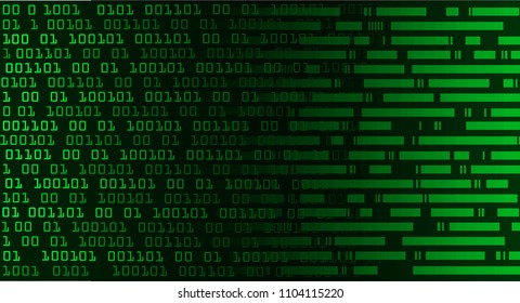 binary circuit board future technology, green cyber security concept background, abstract hi speed digital internet.motion move blur. pixel vector