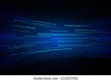 binary circuit board future technology, blue cyber security concept background, abstract hi speed digital internet.motion move blur. pixel vector