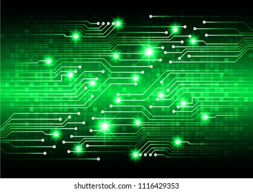 binary circuit board future technology, green cyber security concept background, abstract hi speed digital internet.motion move blur. pixel vector