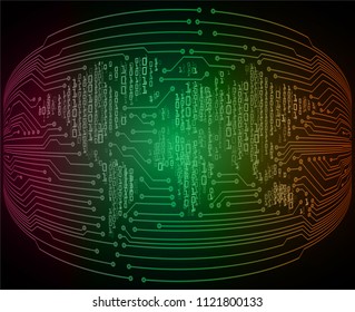 binary circuit board future technology, green pink cyber security concept background, abstract hi speed digital internet.motion move blur. world map vector