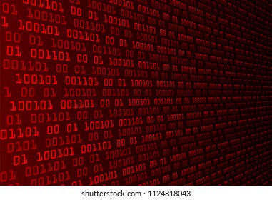 binary circuit board future technology, black cyber security concept background, abstract hi speed digital internet.motion move blur. pixel vector