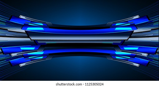 binary circuit board future technology, blue cyber security concept background, abstract hi speed digital internet.motion move blur. pixel vector