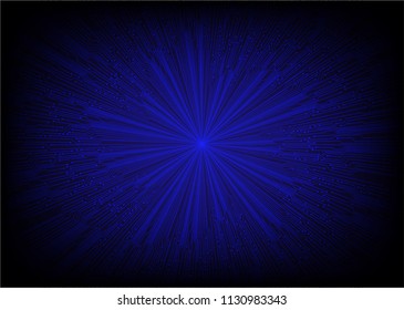 binary circuit board future technology, blue cyber security concept background, abstract hi speed digital internet.motion move blur. zoom vector