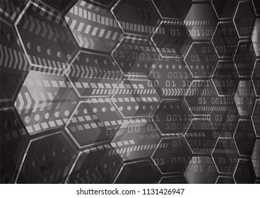 binary circuit board future technology, black cyber security concept background, abstract hi speed digital internet.motion move blur. pixel vector