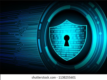 binary circuit board future technology, blue cyber security concept background, abstract hi speed digital internet.motion move blur. pixel vector