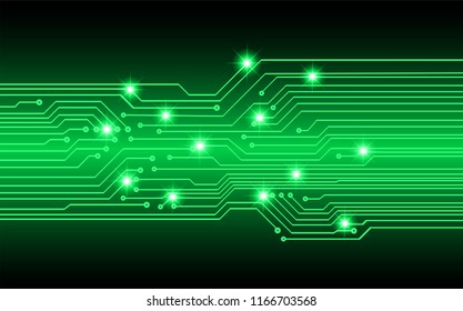 binary circuit board future technology, green cyber security concept background, abstract hi speed digital internet.motion move blur. vector