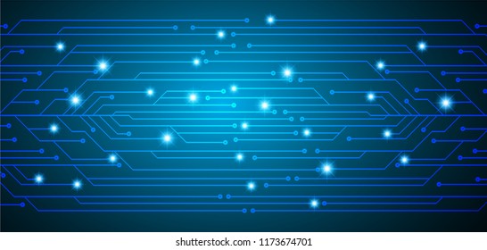 binary circuit board future technology, blue cyber security concept background, abstract hi speed digital internet.motion move blur. pixel vector
