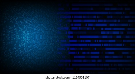 binary circuit board future technology, blue cyber security concept background, abstract hi speed digital internet.motion move blur. pixel vector