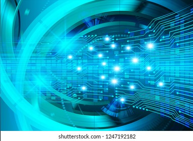 binary circuit board future technology, blue cyber security concept background, abstract hi speed digital internet.motion move blur. pixel vector