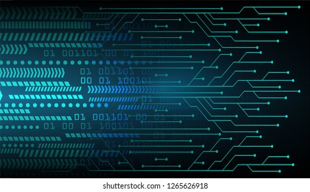 binary circuit board future technology, blue cyber security concept background, abstract hi speed digital internet.motion move blur. pixel vector
