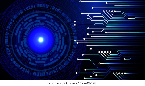 binary circuit board future technology, blue eye cyber security concept background, abstract hi speed digital internet. motion move blur. pixel vector