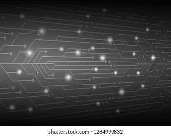 binary circuit board future technology, black cyber security concept background, abstract hi speed digital internet.motion move blur. pixel vector