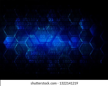 binary circuit board future technology, blue cyber security concept background, abstract hi speed digital internet.motion move blur. pixel vector