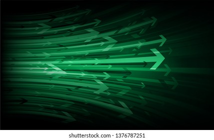 binary circuit board future technology, green arrow cyber security concept background, abstract hi speed digital internet.motion move. pixel vector