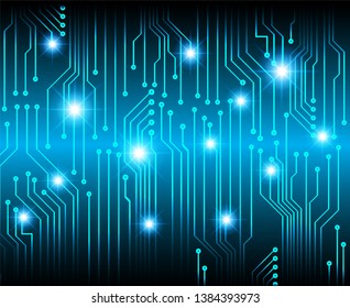 binary circuit board future technology, blue eye cyber security concept background, abstract hi speed digital internet.motion move blur. pixel vector