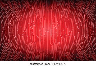 binary circuit board future technology, red cyber security concept background, abstract hi speed digital internet.motion move blur. pixel vector