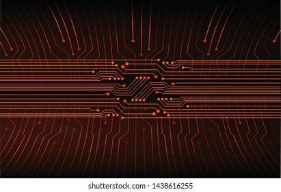 binary circuit board future technology, orange cyber security concept background, abstract hi speed digital internet.motion move blur. pixel vector