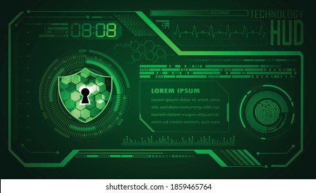 binary circuit board future technology, hud cyber security concept background, 