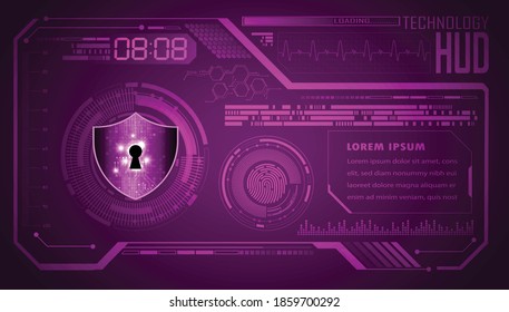 binary circuit board future technology, hud cyber security concept background, 