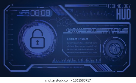 binary circuit board future technology, hud cyber security concept background, 