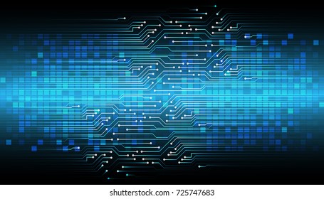 binary circuit board future technology, blue cyber security concept background, abstract hi speed digital internet.motion move blur. pixel vector