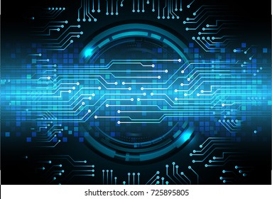 binary circuit board future technology, blue cyber security concept background, abstract hi speed digital internet.motion move blur. pixel vector