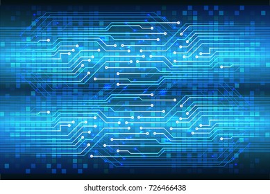 binary circuit board future technology, blue cyber security concept background, abstract hi speed digital internet.motion move blur. pixel vector