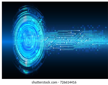 binary circuit board future technology, blue cyber security concept background, abstract hi speed digital internet.motion move blur. pixel vector